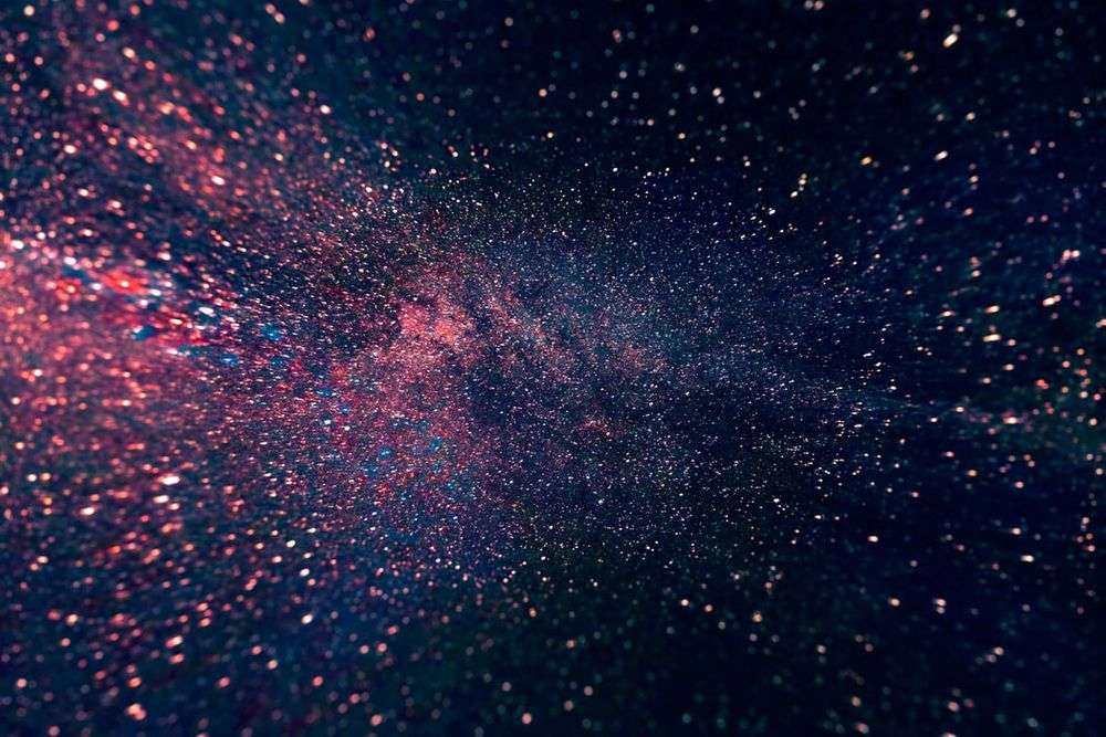 Free sky particle background