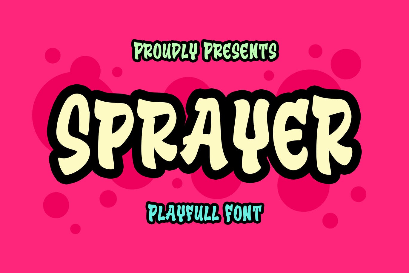 A spray playful font