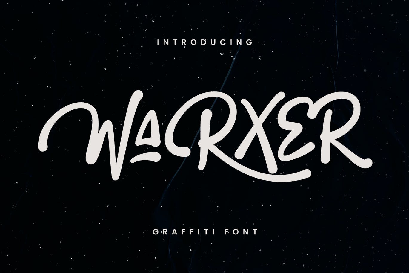 A black and white graffiti font