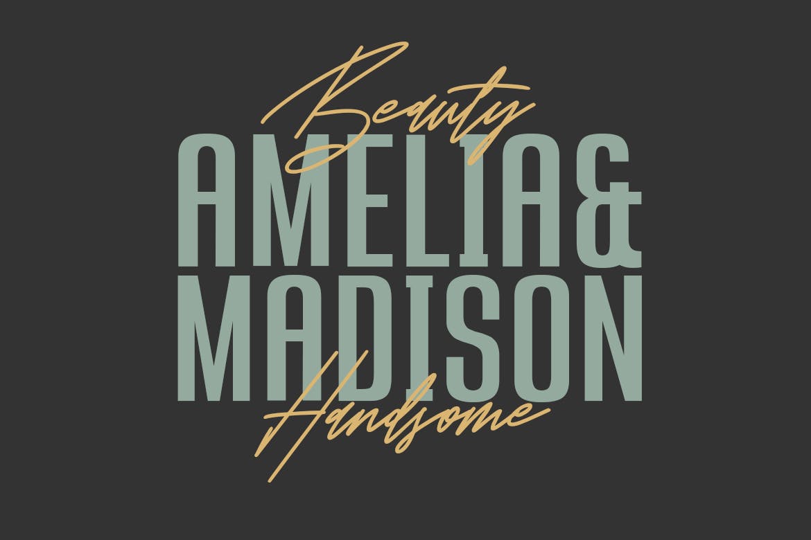 A handsome font duo