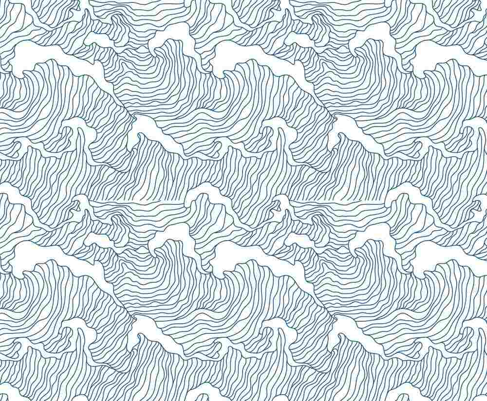 A free japanese wave seamless pattern