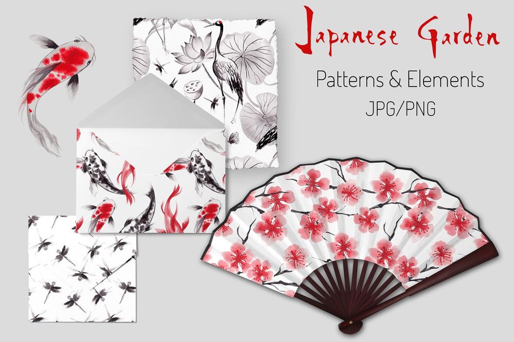 A japanese garden patterns and elements