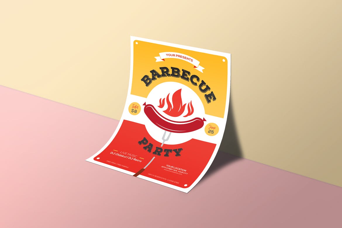 A barbecue party flyers