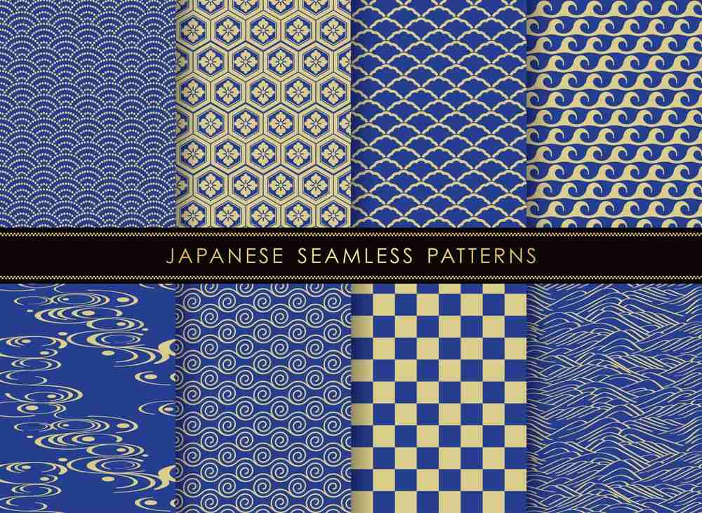 A free seamless japanese patterns