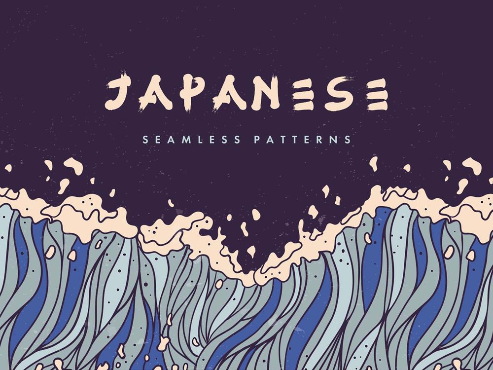 A free seamless japanese patterns
