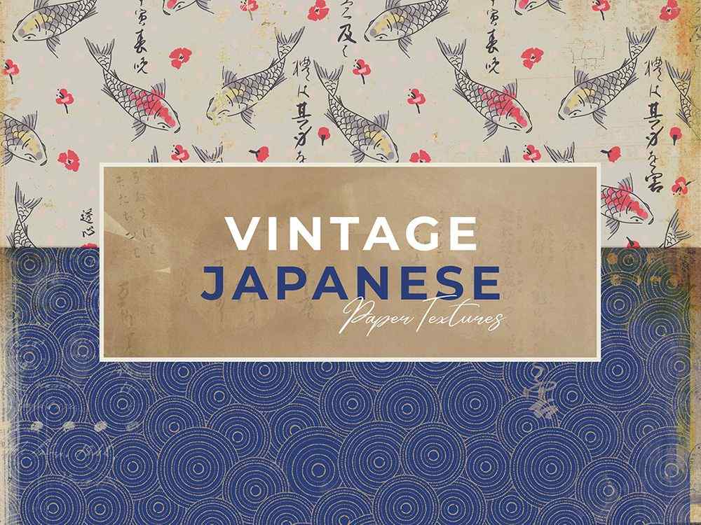 A free vintage japanese paper textures