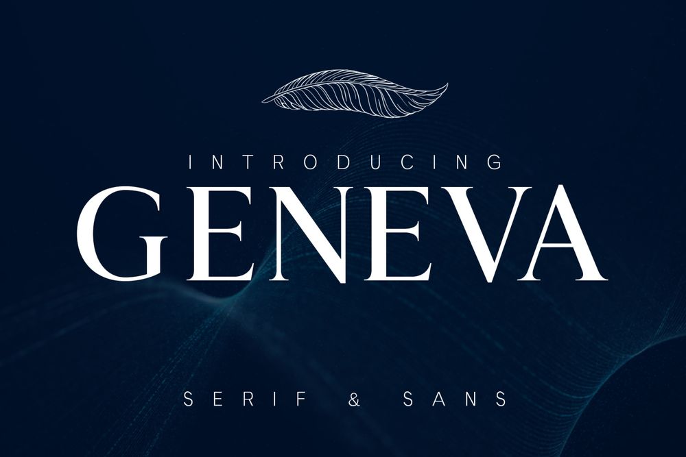 Geneva a family of 8 fonts