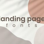 Cover for landing page fonts