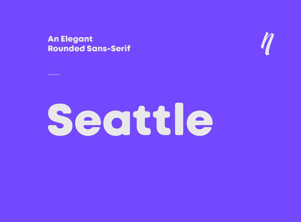 Seattle an elegant rounded sans serif font