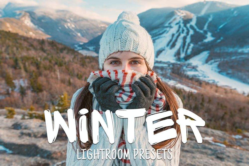 A set of winter lightroom presets