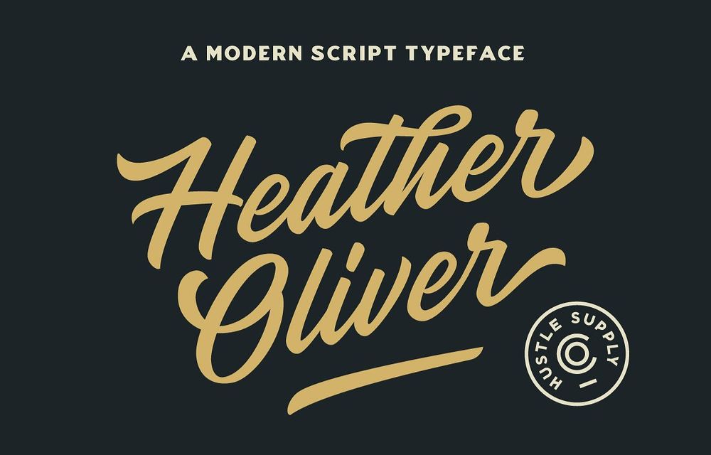 A modern script typeface