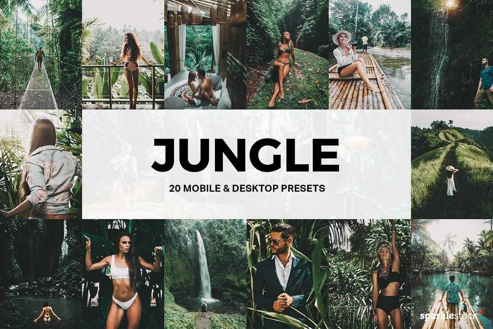 A set of jungle lightroom presets and luts