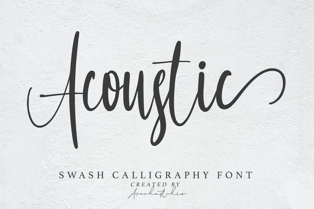 A swash calligraphy font