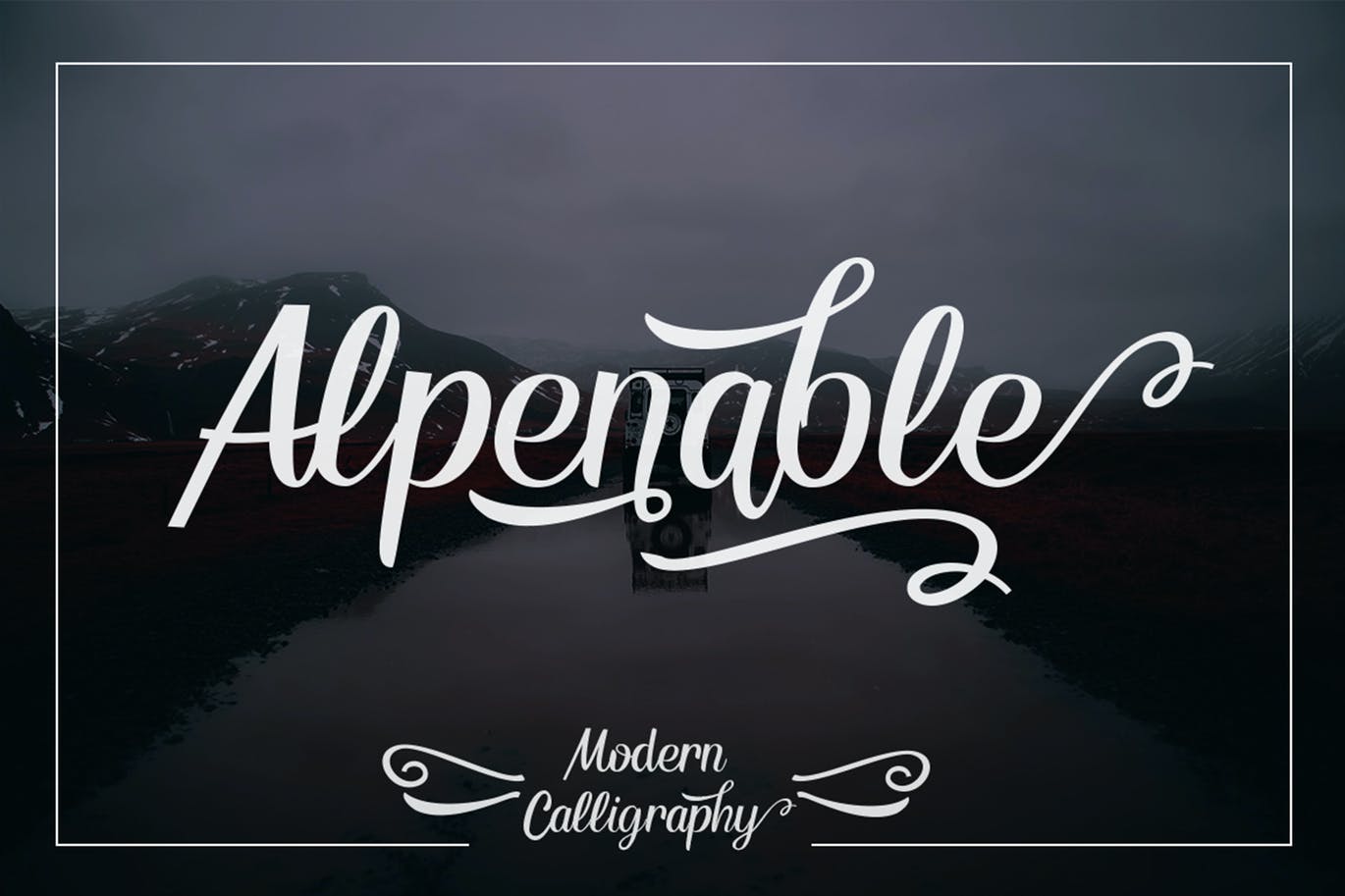 A modern calligraphy font