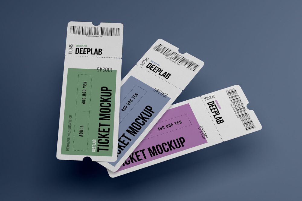 Download 40 Realistic Ticket Psd Mockup Templates Decolore Net