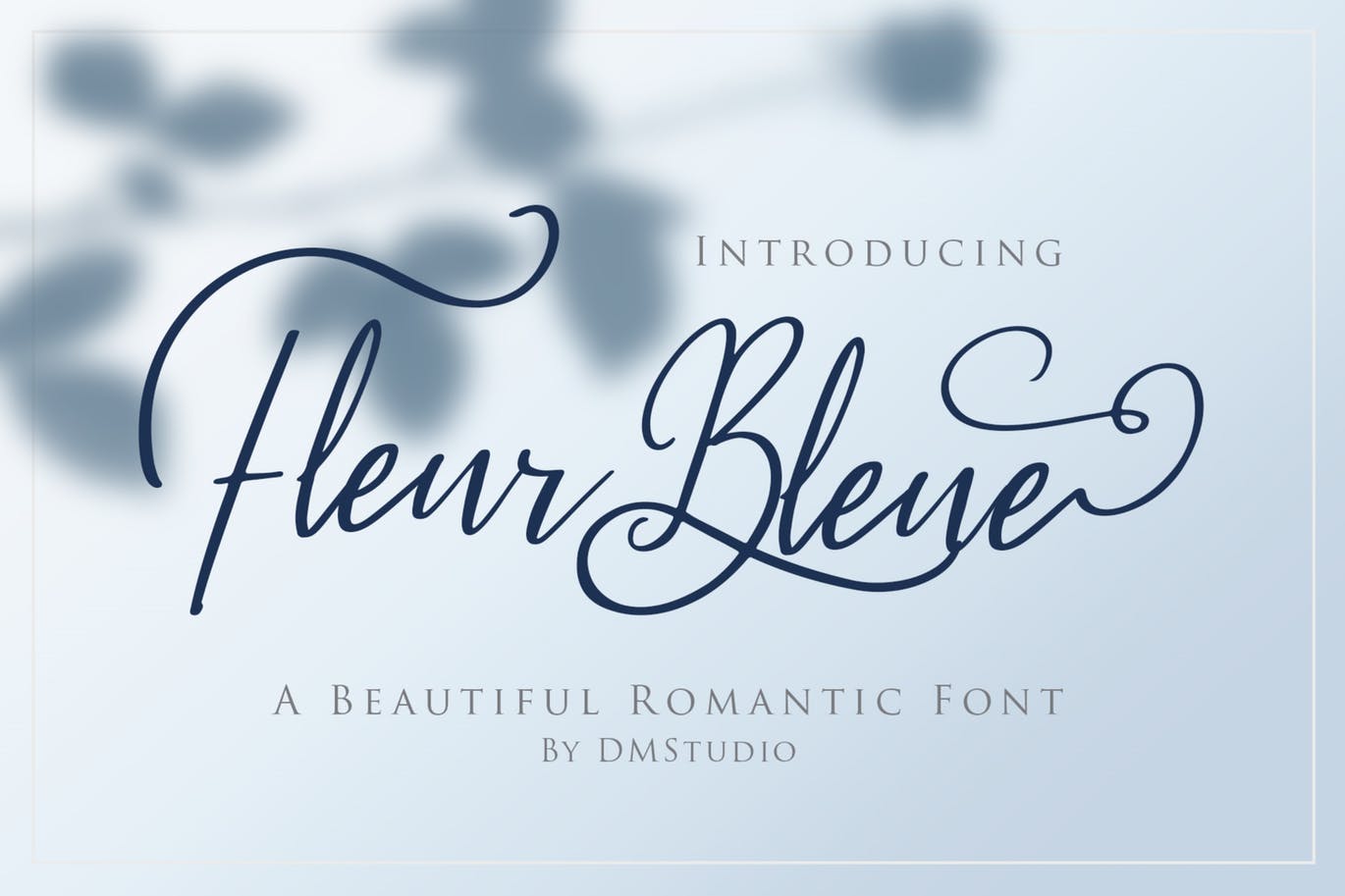 A beautiful romantic font