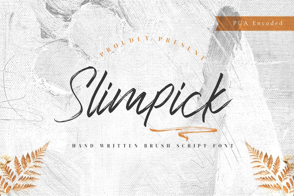 A handwritten brush script font