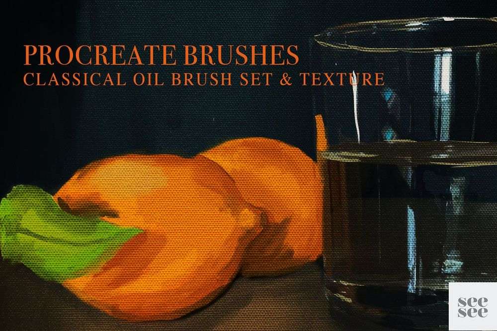 Classical oil brush set for Procreate