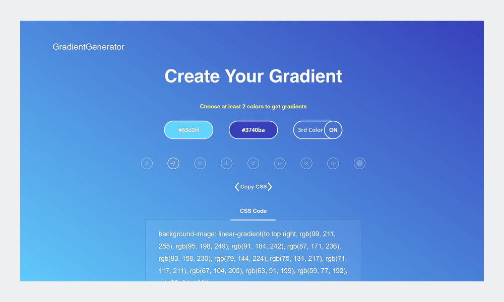 Create your gradient background