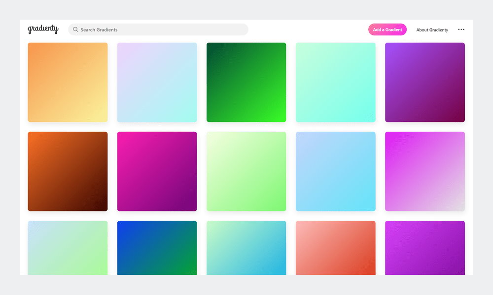 Gradient generator resources