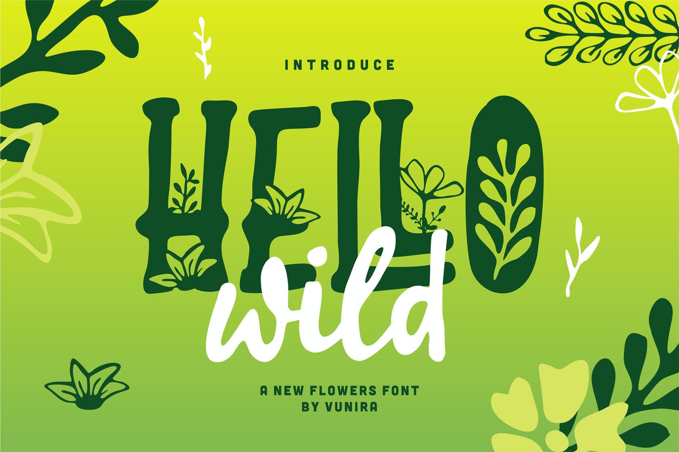 A new flowers font