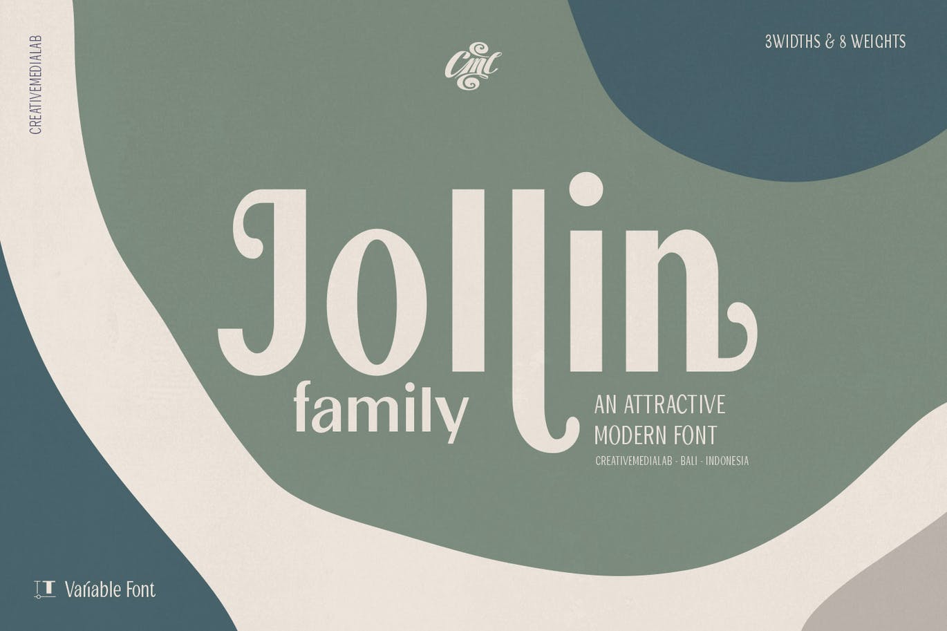 An attractive modern variable font family