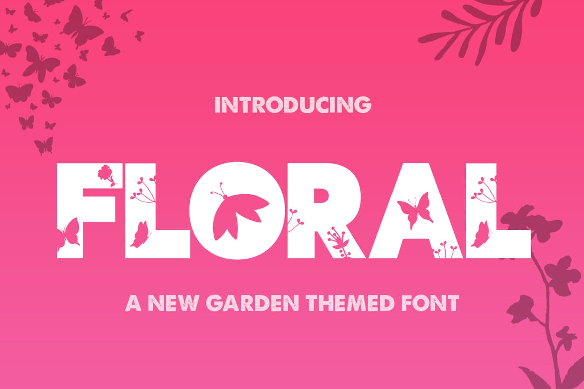 A new garden themed font