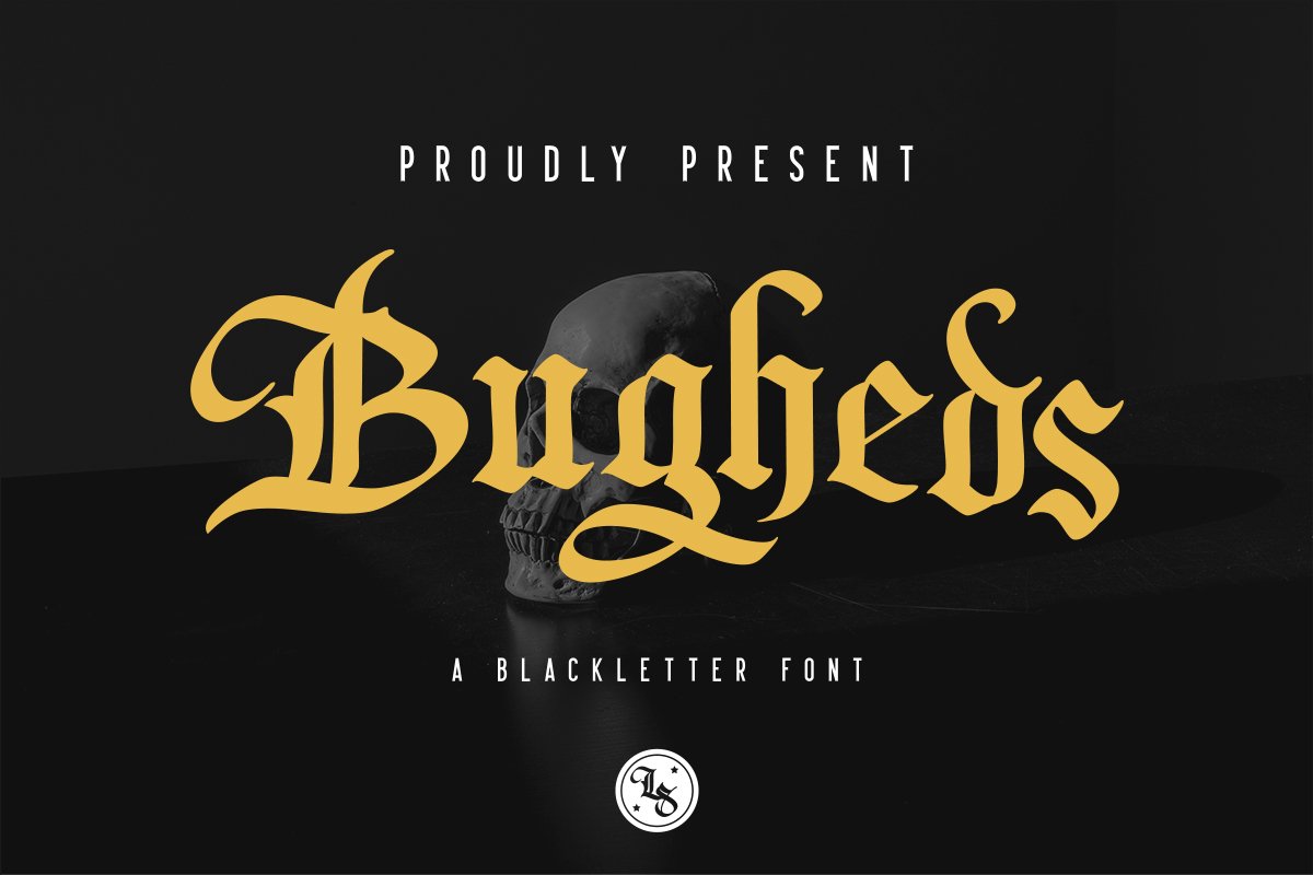 A stylish blackletter font