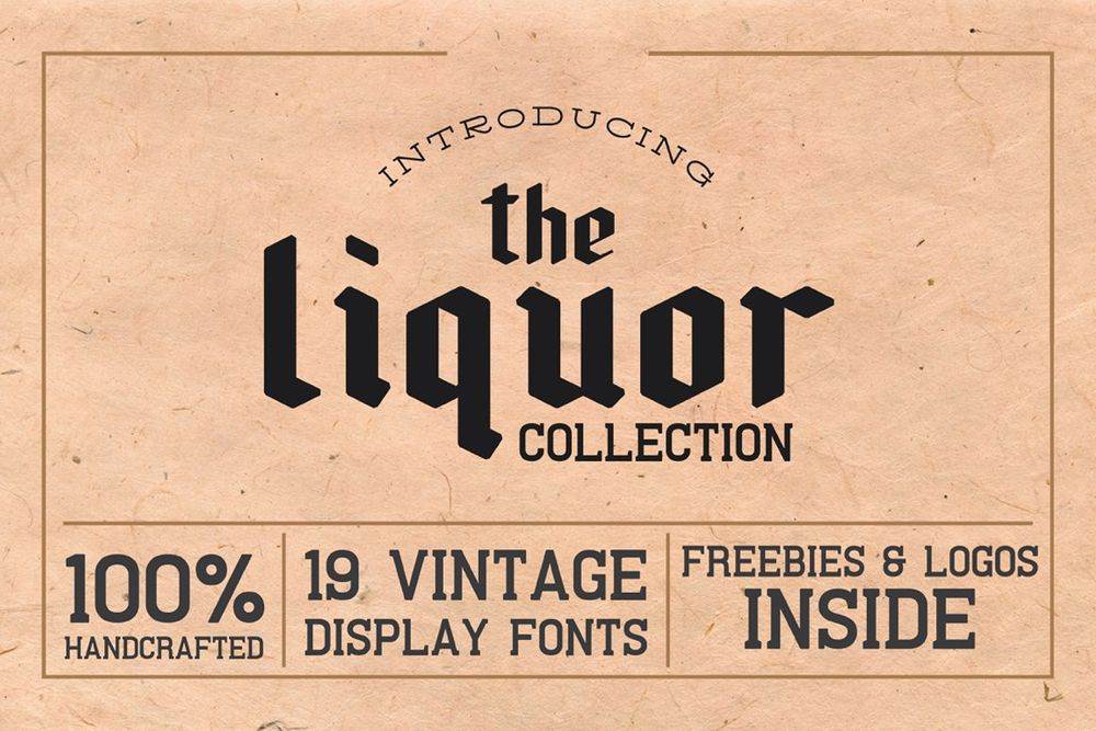 A vintage display fonts