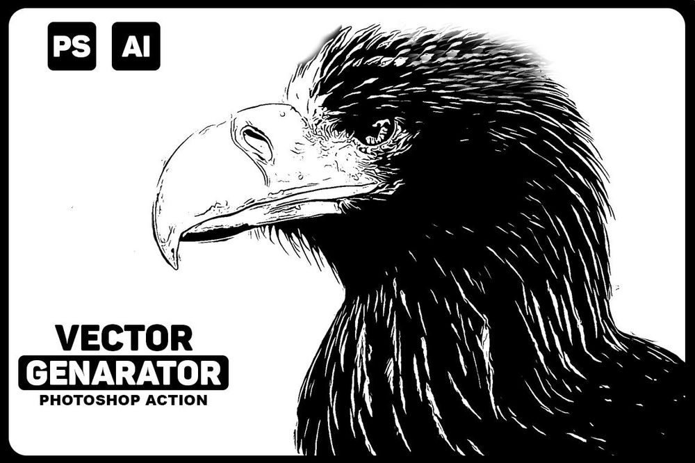 A vector generator photoshop action