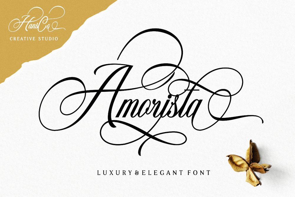 A luxury and elegant font