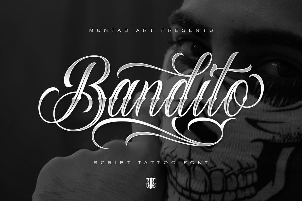 A script tattoo font