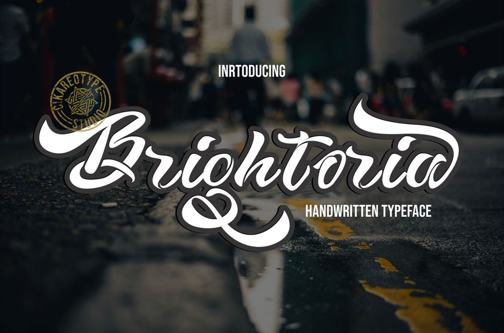 A modern handwritten typeface