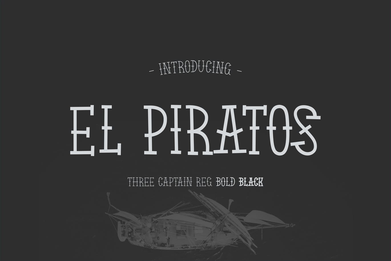 A sea theme tattoo typeface