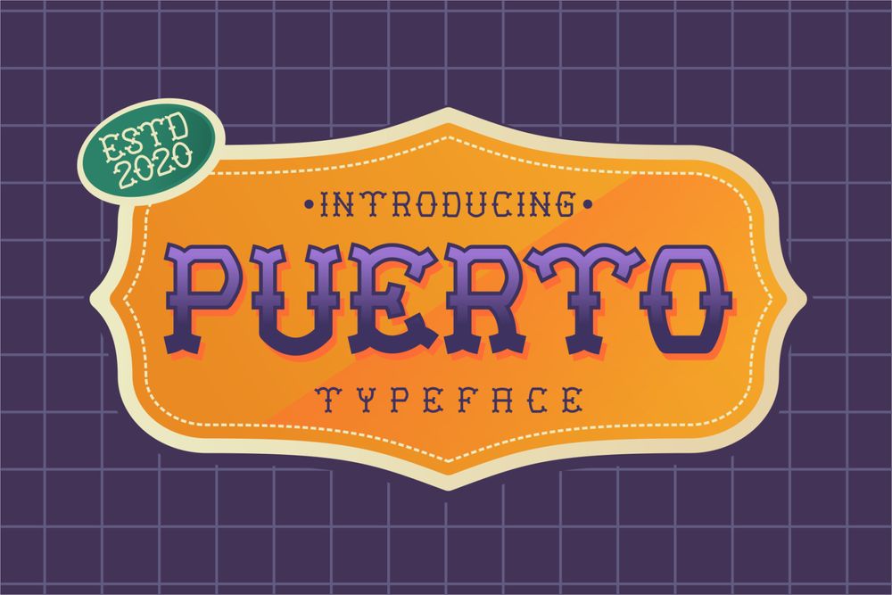 A retro tattoo typeface