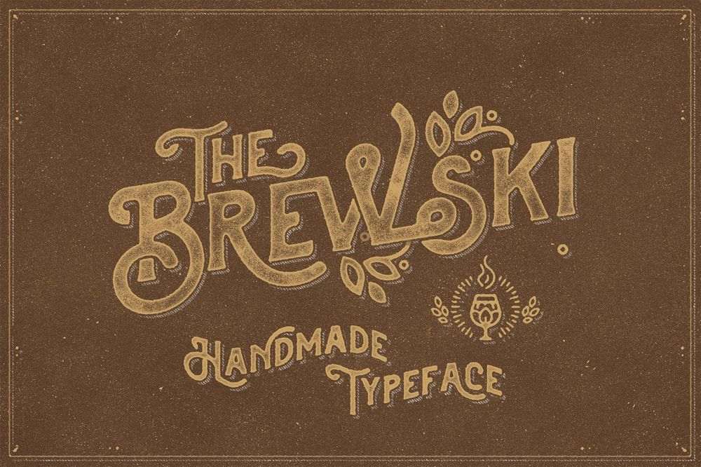 A vintage handmade typeface