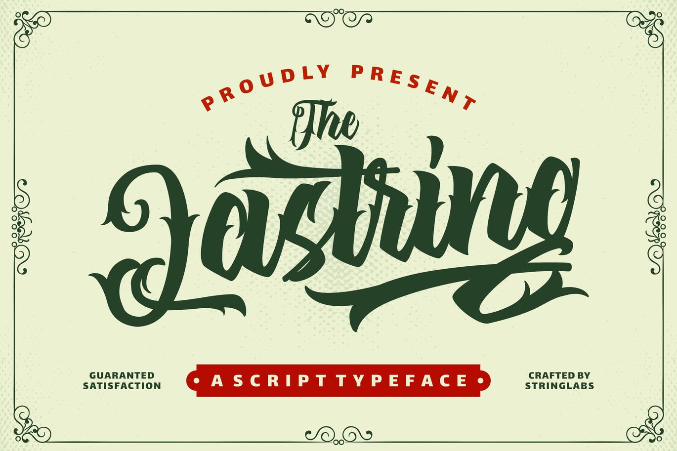 A tattoo style script typeface