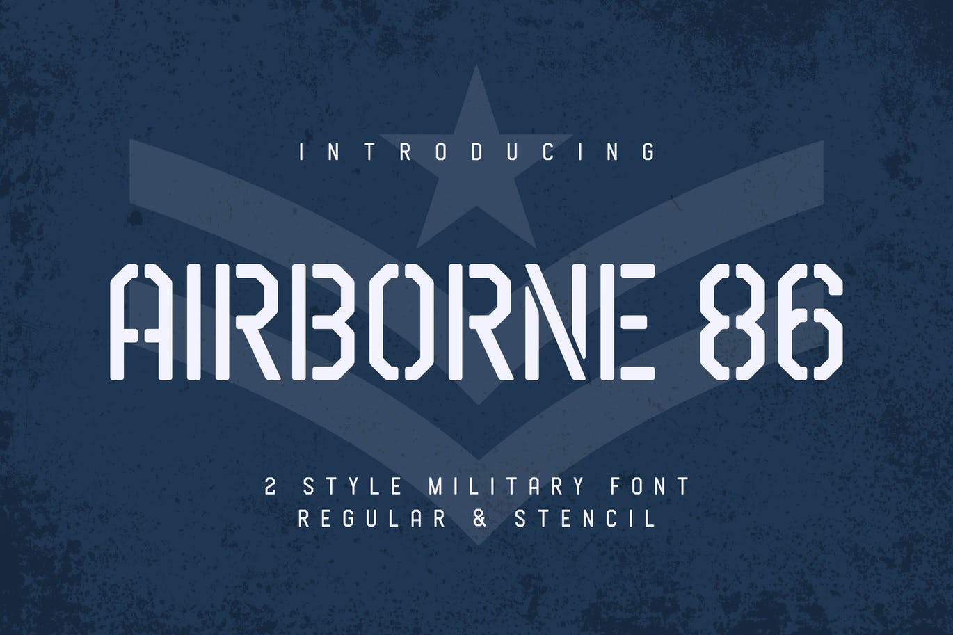 A two style military font