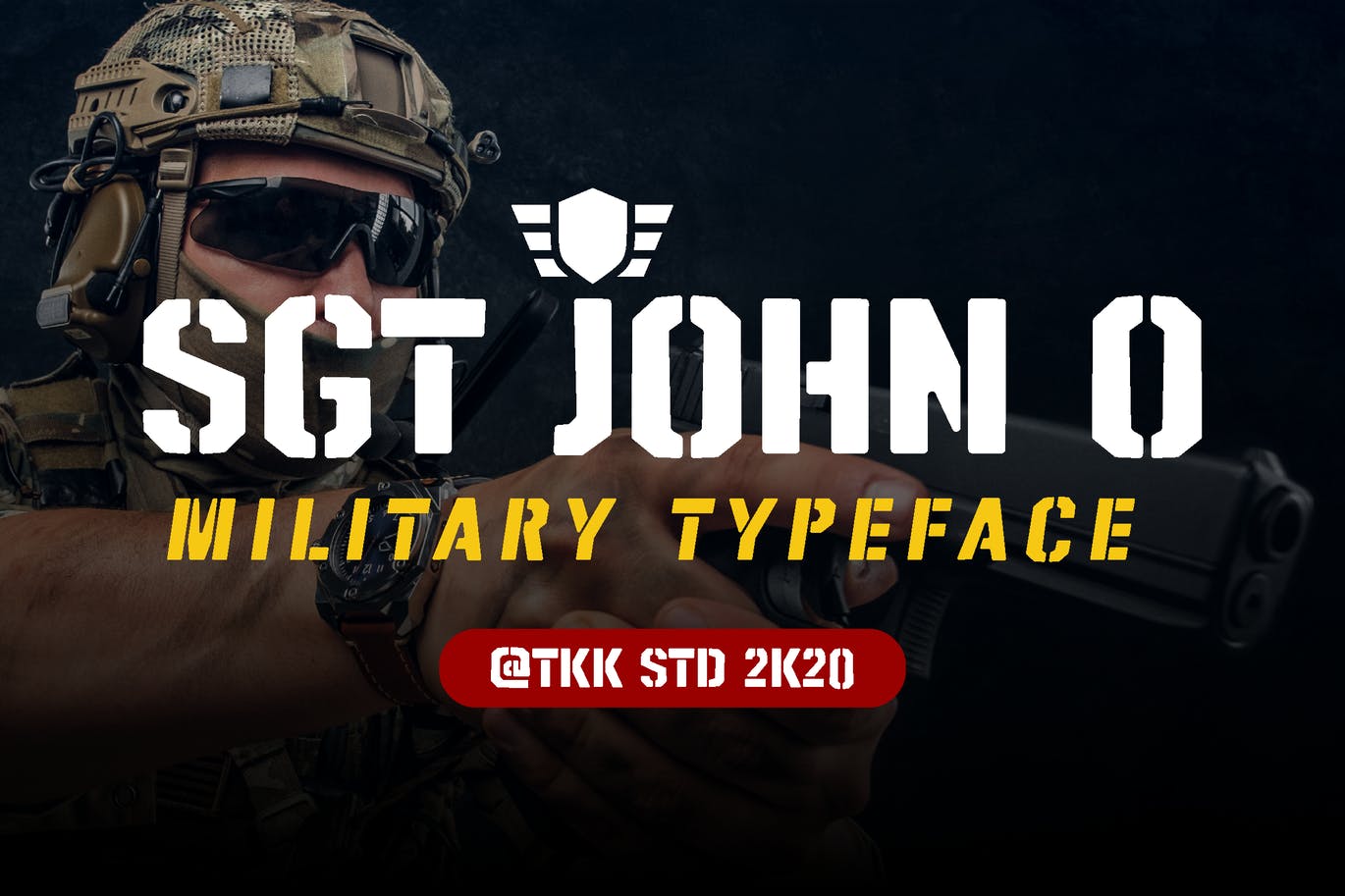 A true military typeface