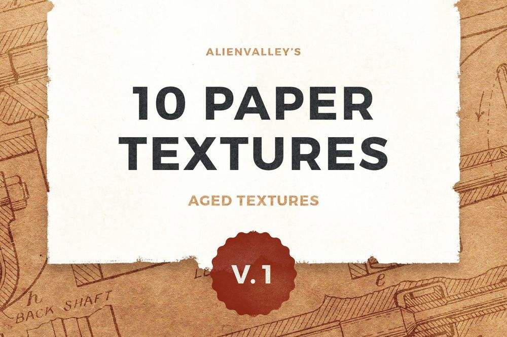A set of paper textures