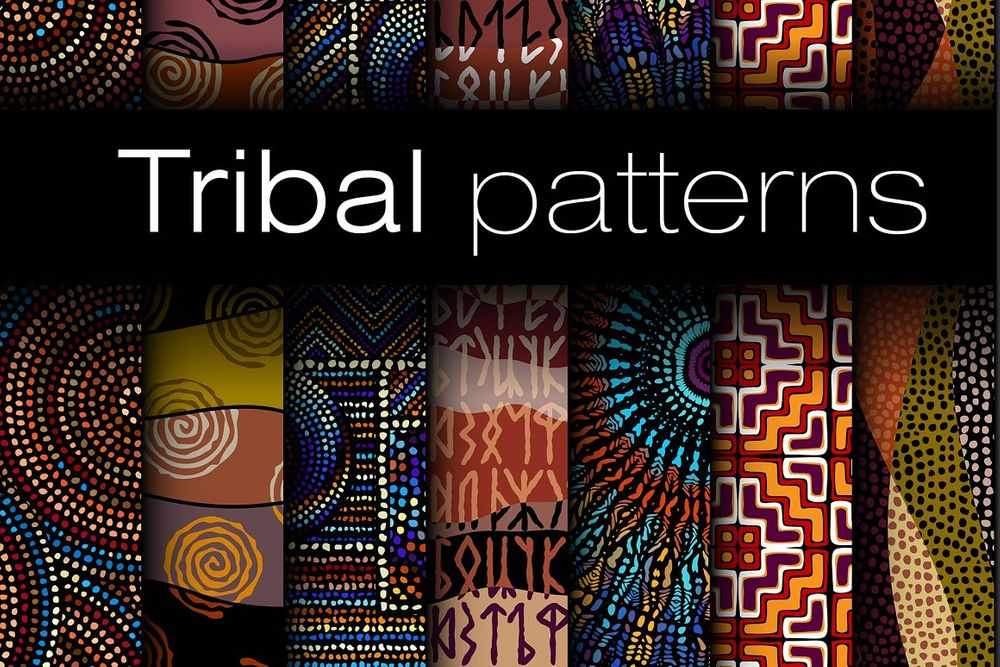 Ten tribal patterns set