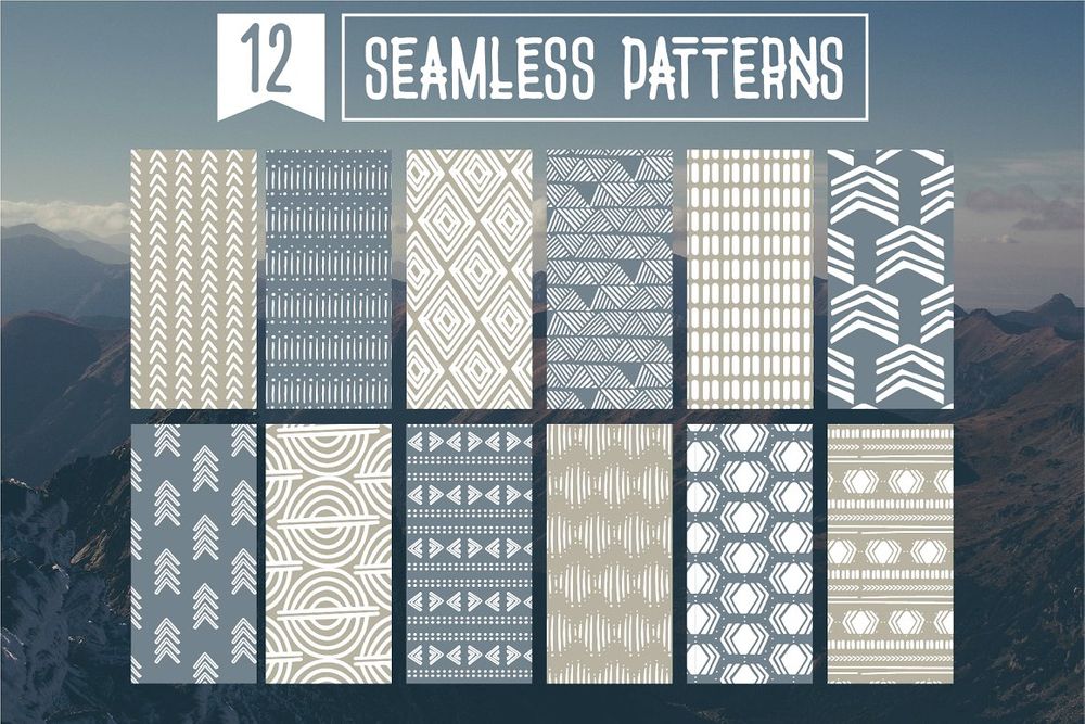 A big pack of tribal elements and patterns