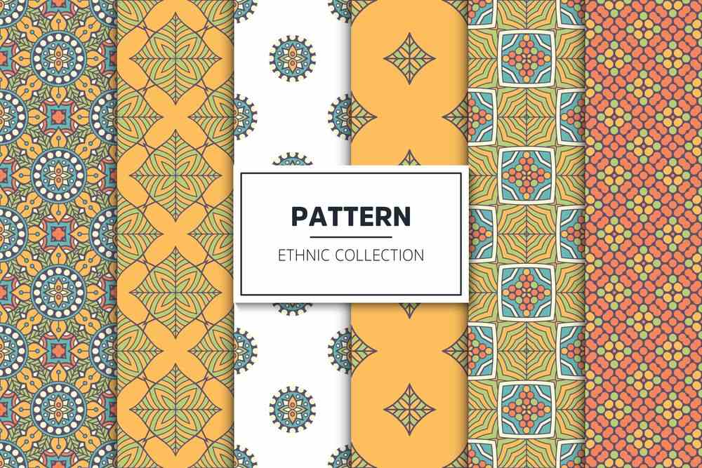 A free luxury ornamental ethnic pattern collection
