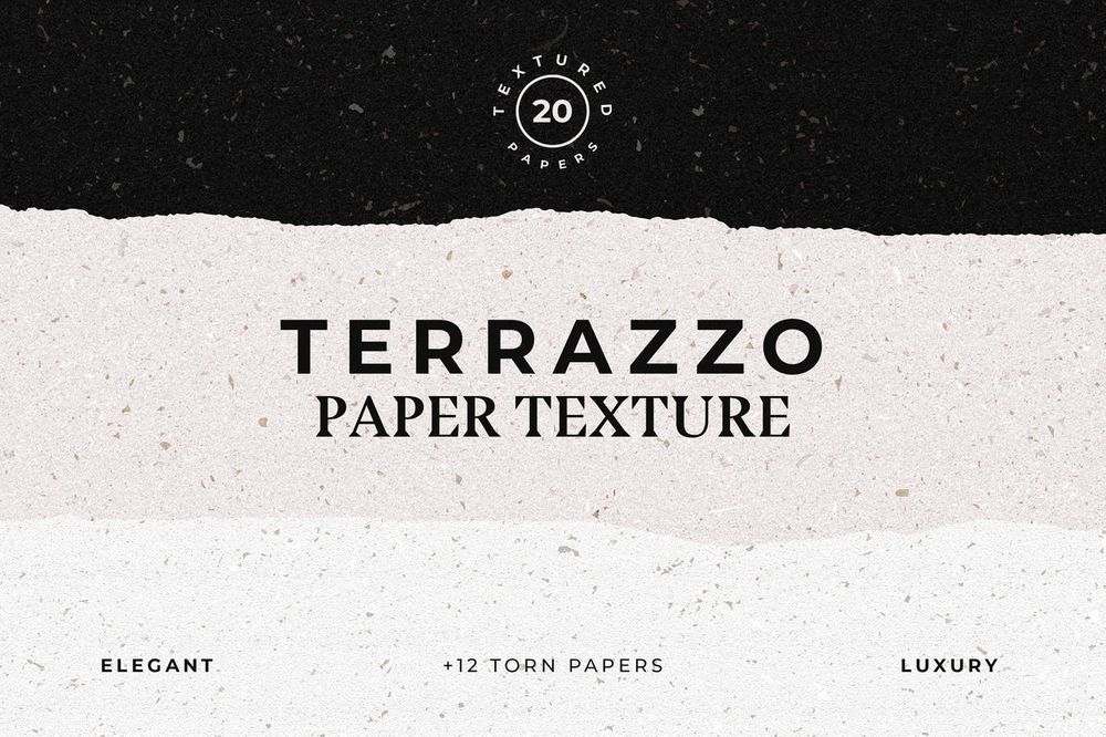 A terarazzo paper texture bundle