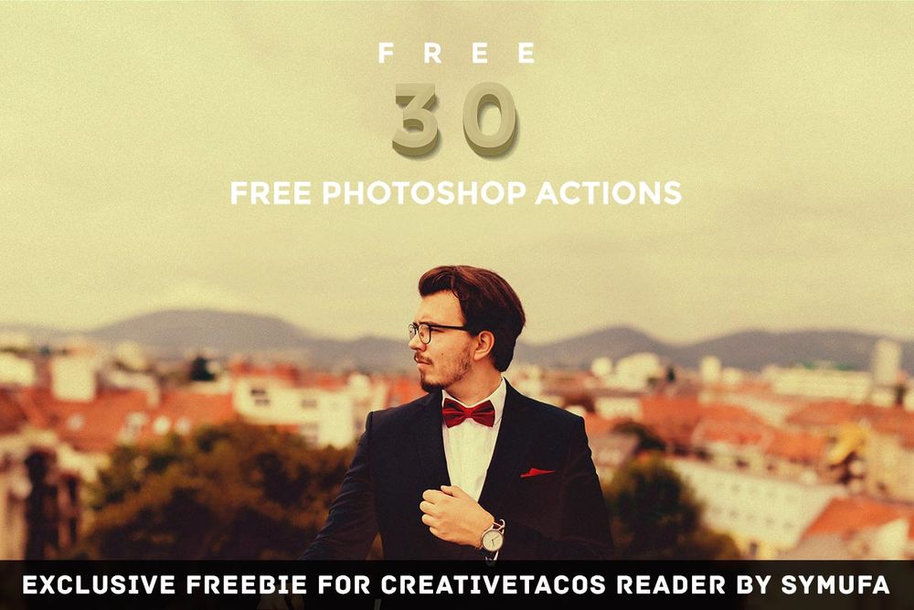 A set of free vintage photoshop actions