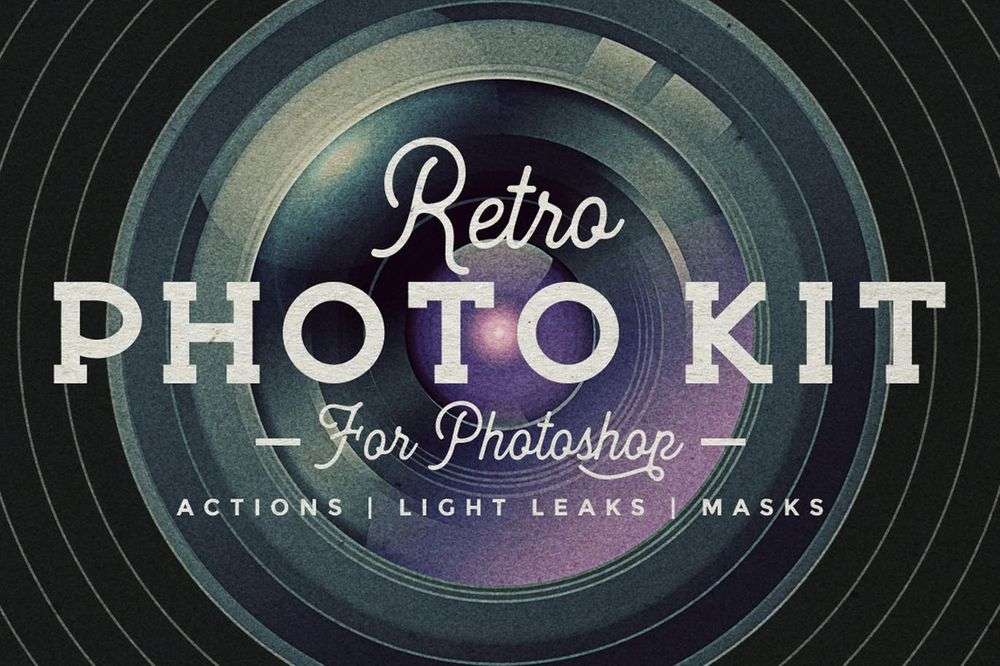 A photoshop retro photo kit