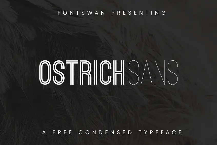 A free condensed typeface