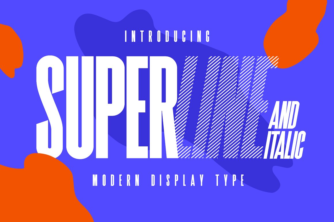 A modern display typeface