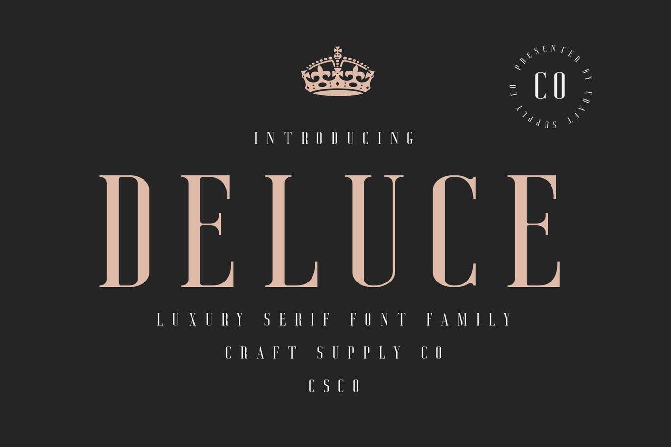 A luxury serif font family