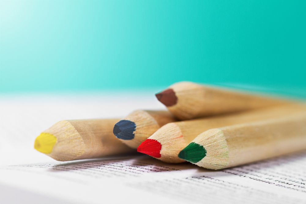 A colorful pencils